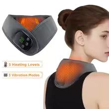 Electric Ankle Brace with Adjustable Hot Compress Vibration Massage Ankle Guard Band Carpal Tunnel Foot Protection Support Tool