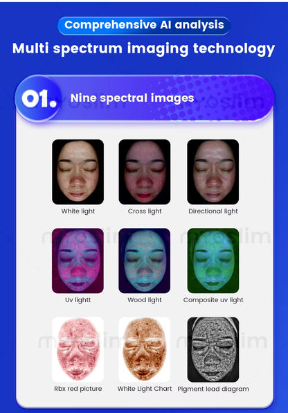 3D Magic Ai Facial Testing Mirror Scanner Skin Detector Skin Analyzer