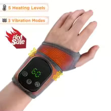Electric Ankle Brace with Adjustable Hot Compress Vibration Massage Ankle Guard Band Carpal Tunnel Foot Protection Support Tool
