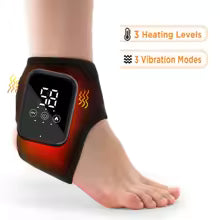 Electric Ankle Brace with Adjustable Hot Compress Vibration Massage Ankle Guard Band Carpal Tunnel Foot Protection Support Tool