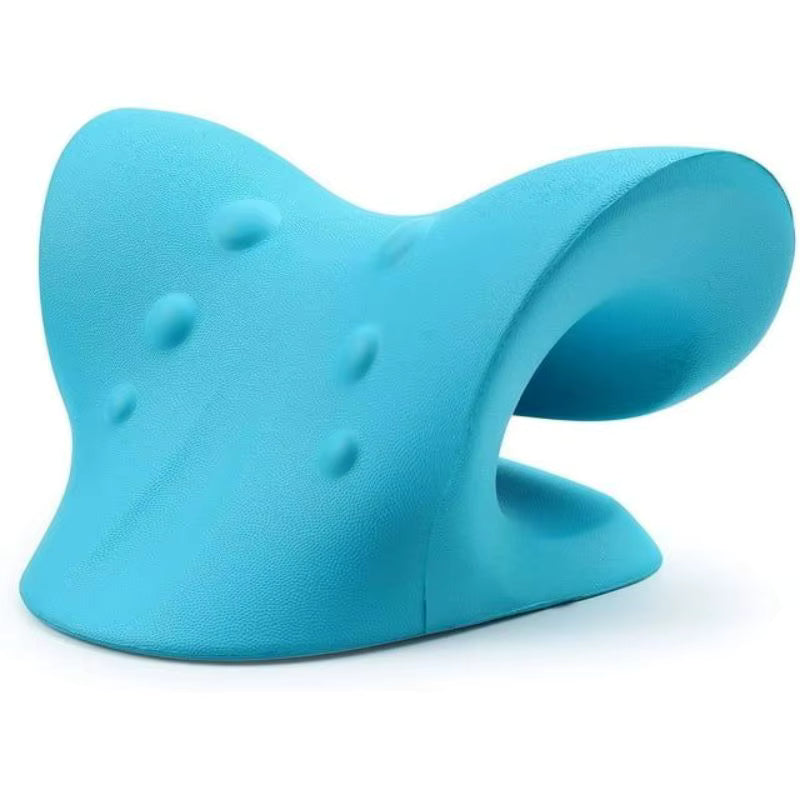 Cervical spine Massage pillow U shaped pillow Gravity shiatsu Cervical Massage pillow Neck and Shoulder Massage Blue Black