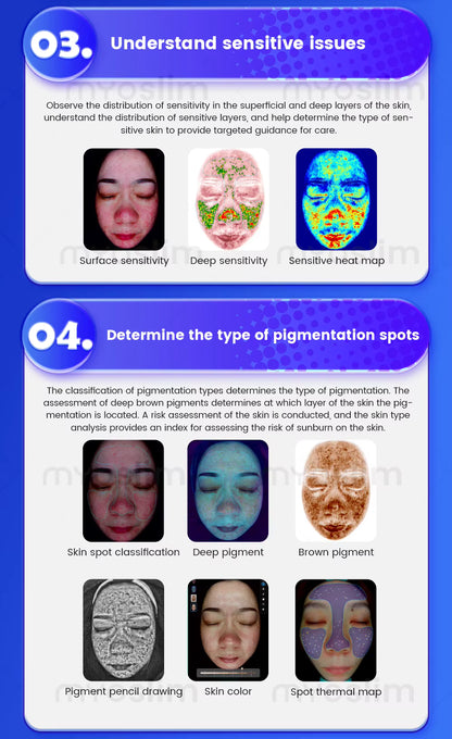 3D Magic Ai Facial Testing Mirror Scanner Skin Detector Skin Analyzer