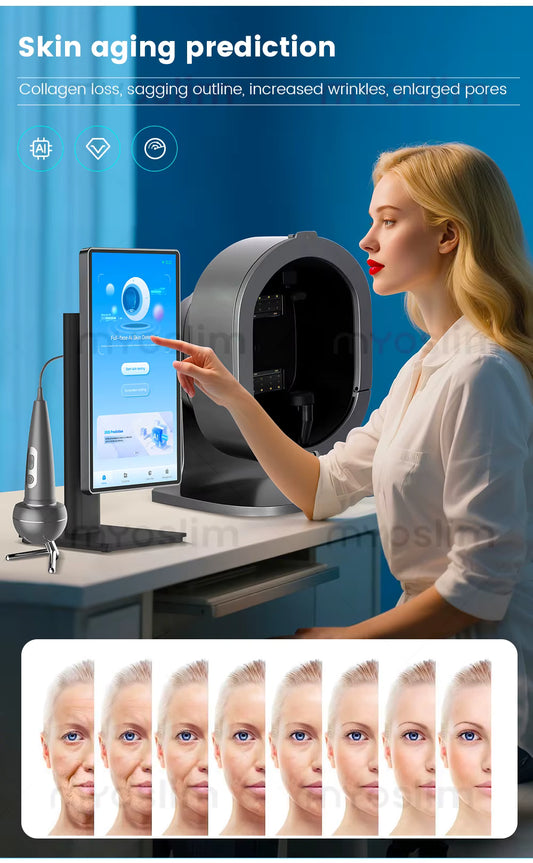 3D Magic Ai Facial Testing Mirror Scanner Skin Detector Skin Analyzer