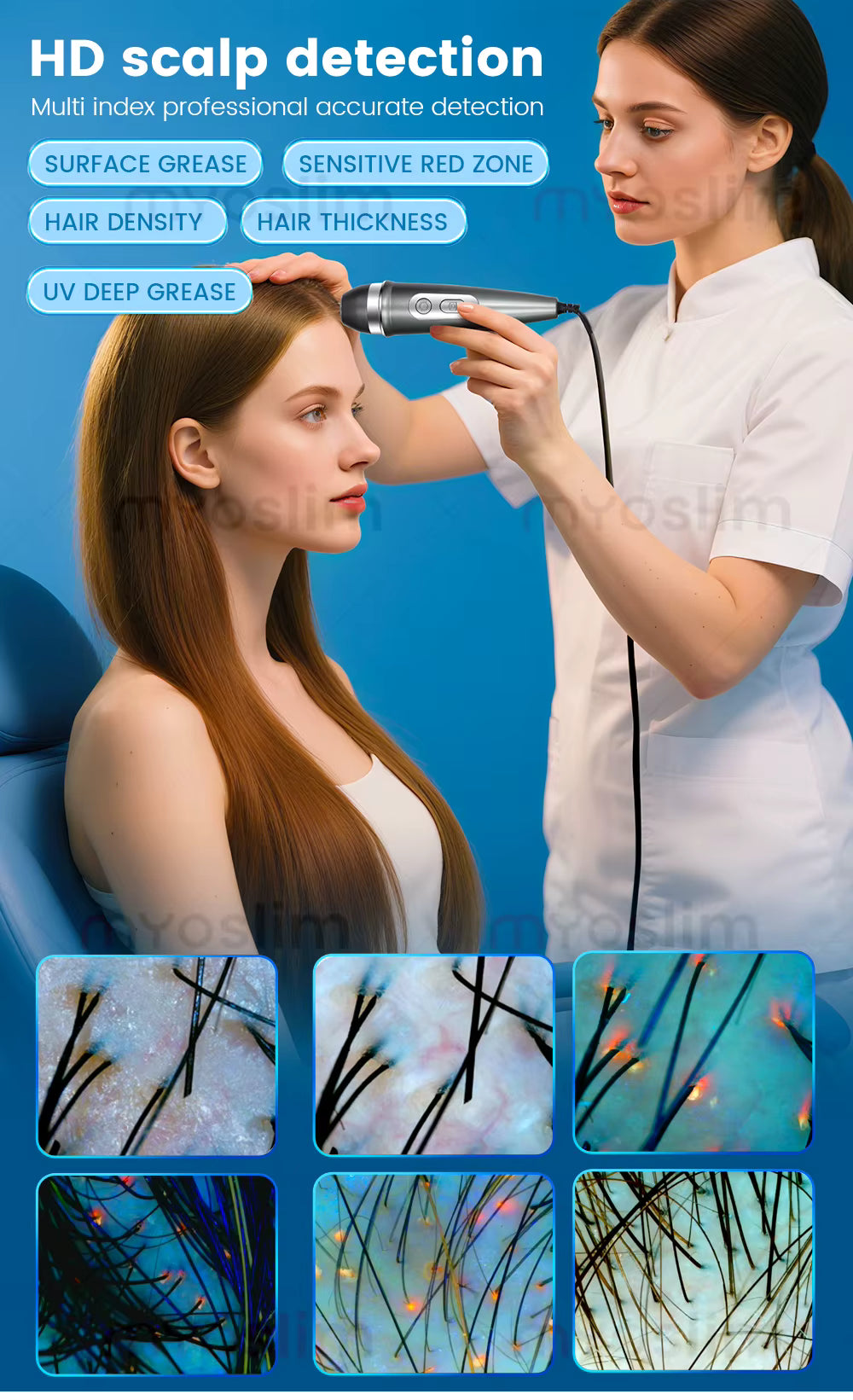 3D Magic Ai Facial Testing Mirror Scanner Skin Detector Skin Analyzer