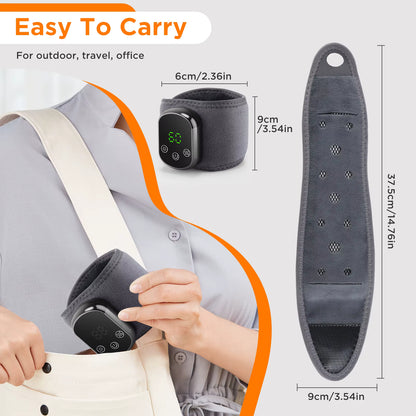 Electric Ankle Brace with Adjustable Hot Compress Vibration Massage Ankle Guard Band Carpal Tunnel Foot Protection Support Tool