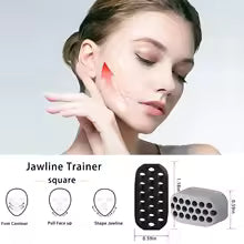 Silicone Jaw Exerciser Facial Toner & Jawline Fitness Ball Neck Toning Equipment Facial Beauty Tool Double Chin Exerciser