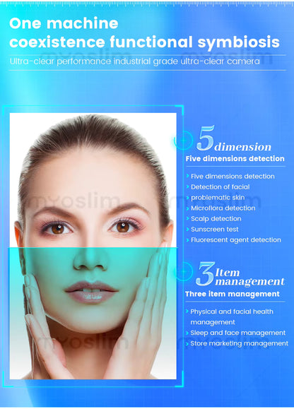 3D Magic Ai Facial Testing Mirror Scanner Skin Detector Skin Analyzer