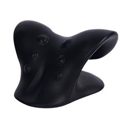 Cervical spine Massage pillow U shaped pillow Gravity shiatsu Cervical Massage pillow Neck and Shoulder Massage Blue Black